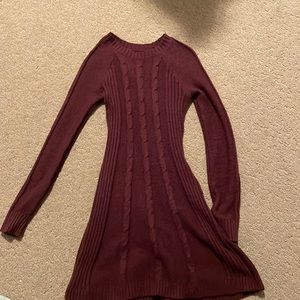 Hollister Maroon Sweater Dress Size XS